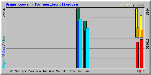 Usage summary for www.leopolimer.ru